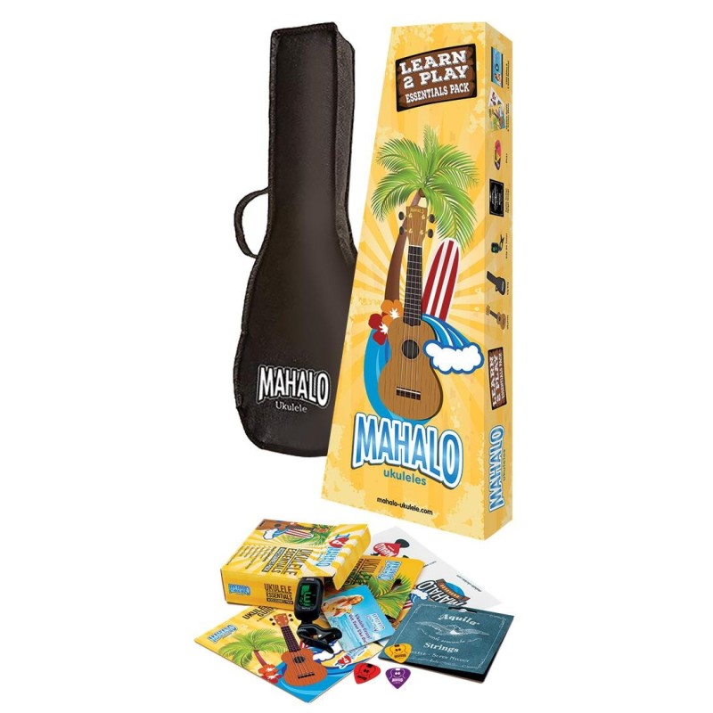 MR1BKK Mahalo MR1BKK Series Rainbow Pack Ukelele Soprano Negro