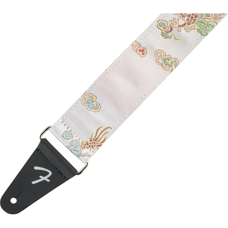 0990638051 Fender Satin Dragon Strap Ivory Correa de Guitarra