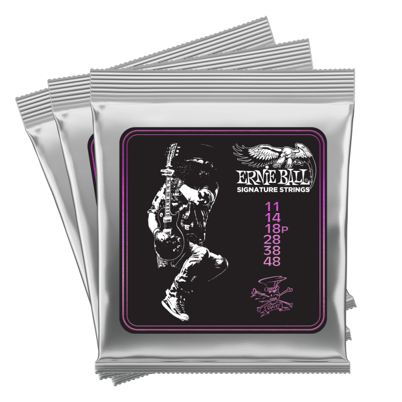 EB3820 ERNIEBALL Set 3 Juegos de cuerdas Eléctrica Slash Signature 11-48