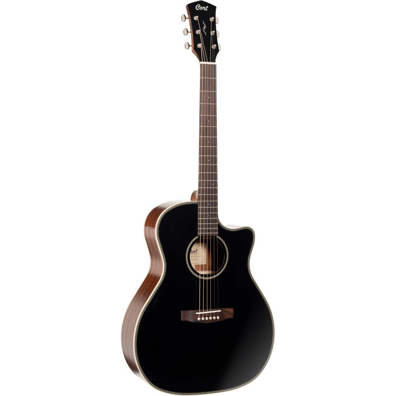 718911 Cort ESSENCE-GA4 BTSG Guitarra Electroacústica Black Top Semi Gloss