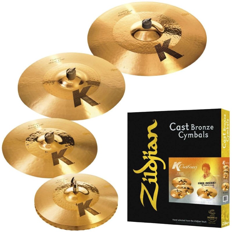 PKK1250 Zildjian Set Platos K Custom Hybrid + Crash 18"