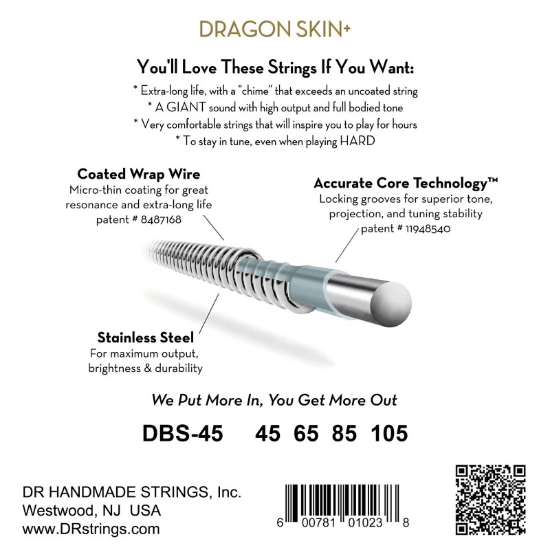 717394 DR DBS-45 Dragon Skin + Coated Stainless Steel