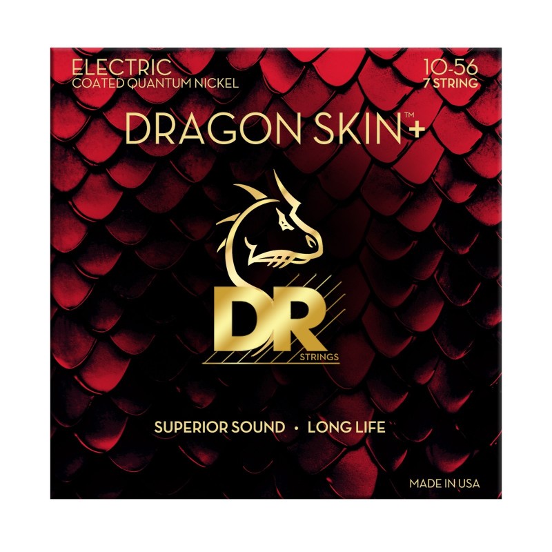 719894 DR DEQ-7/10 DRAGON SKIN + Coated Quantum Nickel 7 Cuerdas medium