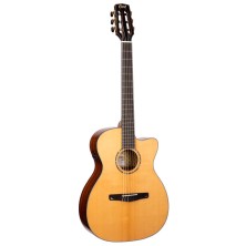 747618 Cort GOLD-OC8 Nylon NAT Guitarra clásica electrificada con funda