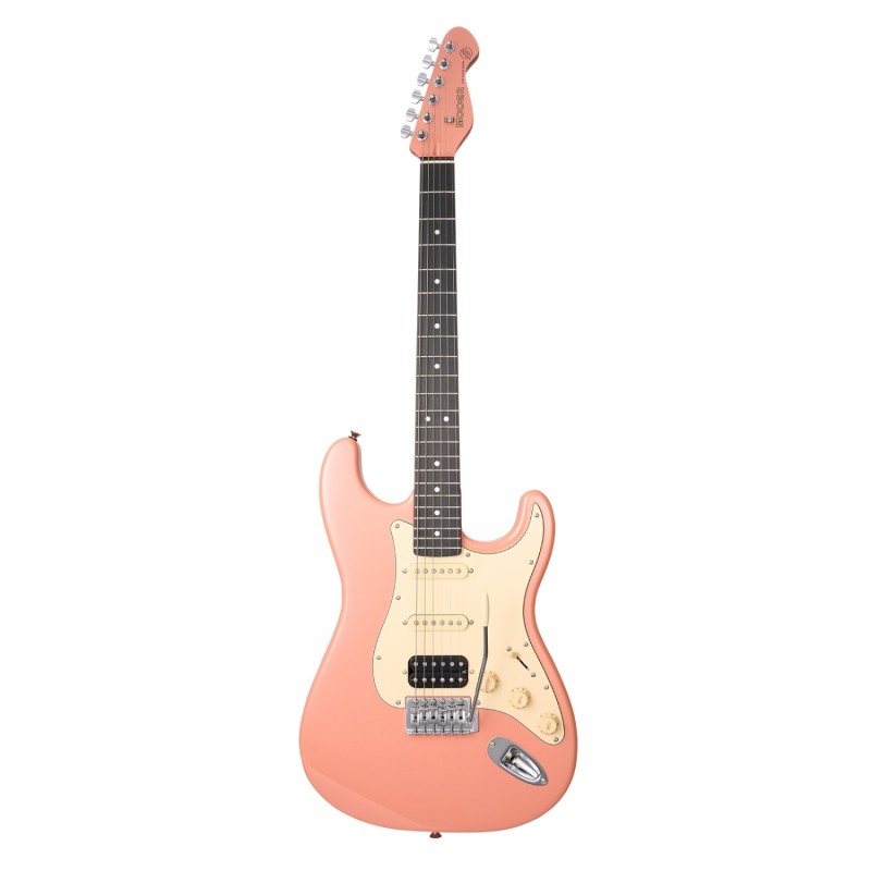 748773 Mooer MSC10 Elite Guitarra Eléctrica Flamingo Pink