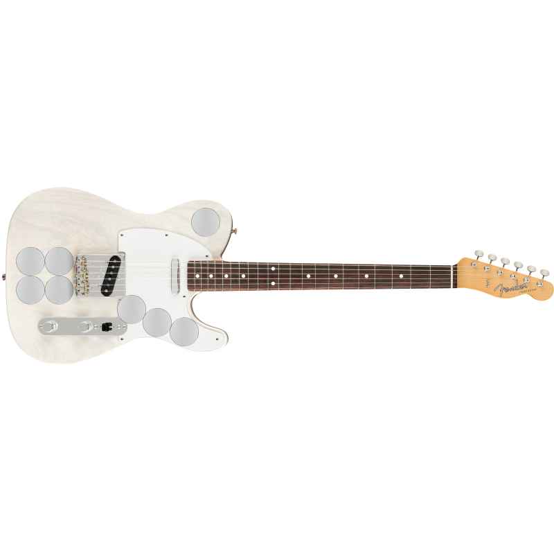 0119210801 Fender Jimmy Page Mirror Telecaster Rw White Blond