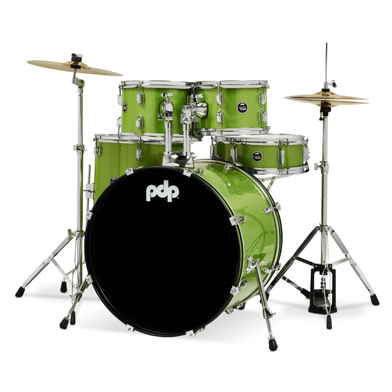 ROLA-PDCE2215KTEL Pdp By DW Center Stage Batería Completa Electric Green Sparkle