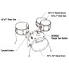 Tama LJK48H4-HLB Club Jam 4pc + Meinl Set de Platos