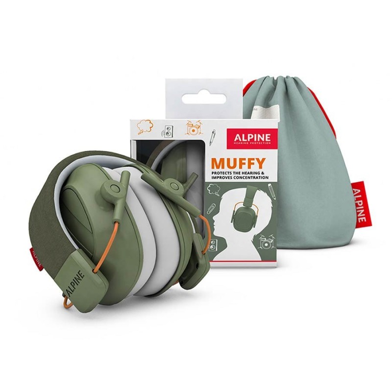 ALP-MUFF/GN Alpine Muffy Kids MUFF/GN Orejera de Protección Auditiva Verde