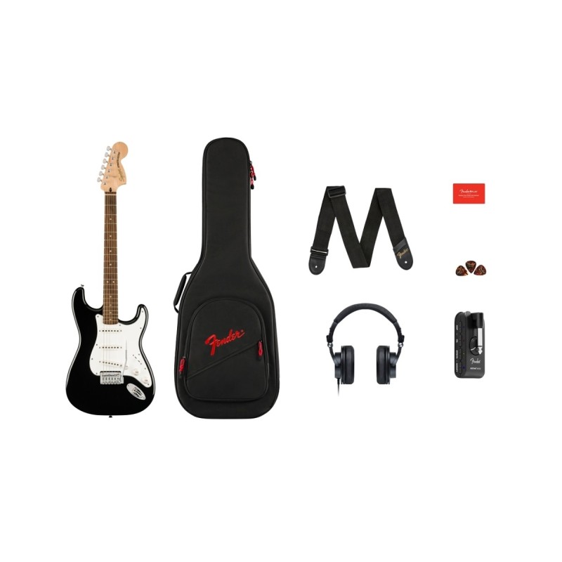 0372873106 Squier by Fender Affinity Stratocaster Mustang Micro Pack Black