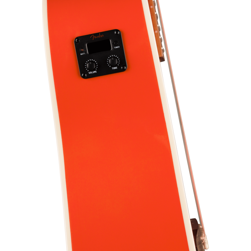 0974221540 Fender California Standard Redondo CE IPG Fiesta Red Guitarra Electroacústica