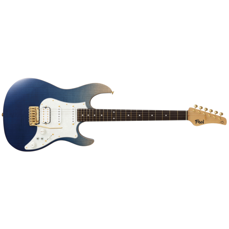 EOS2-FM-R/NBG Fujigen FGN Serie Odyssey Expert Navy Blue Gradiation Guitarra Eléctrica
