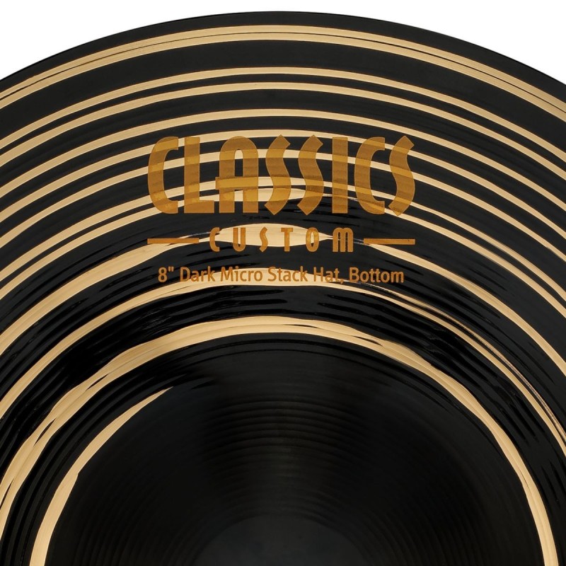 1017261 Meinl Hi Hat 8" Classics Custom Dark Micro Stack CC8DAH 