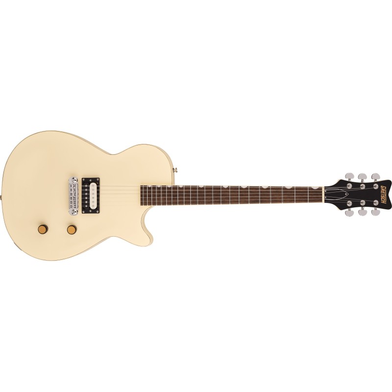 2814103505 Gretsch Streamliner Jet 1 Pickup LRL Vintage White Guitarra Eléctrica
