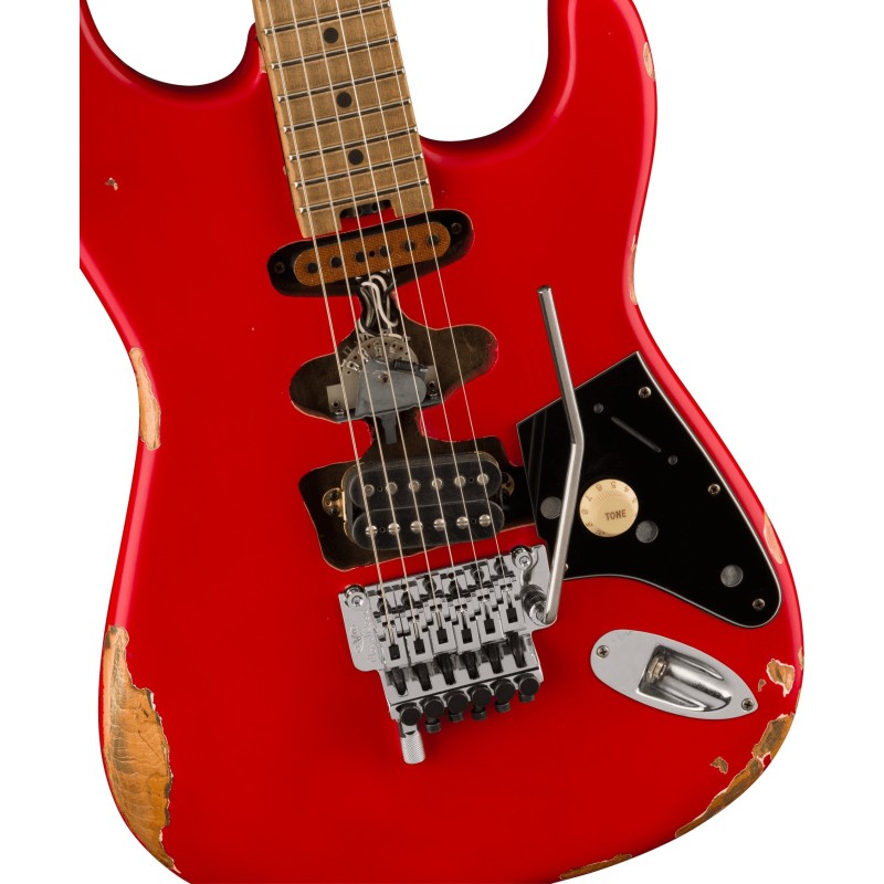 5108005539 EVH Frankenstein Relic, diapasón de arce, rojo