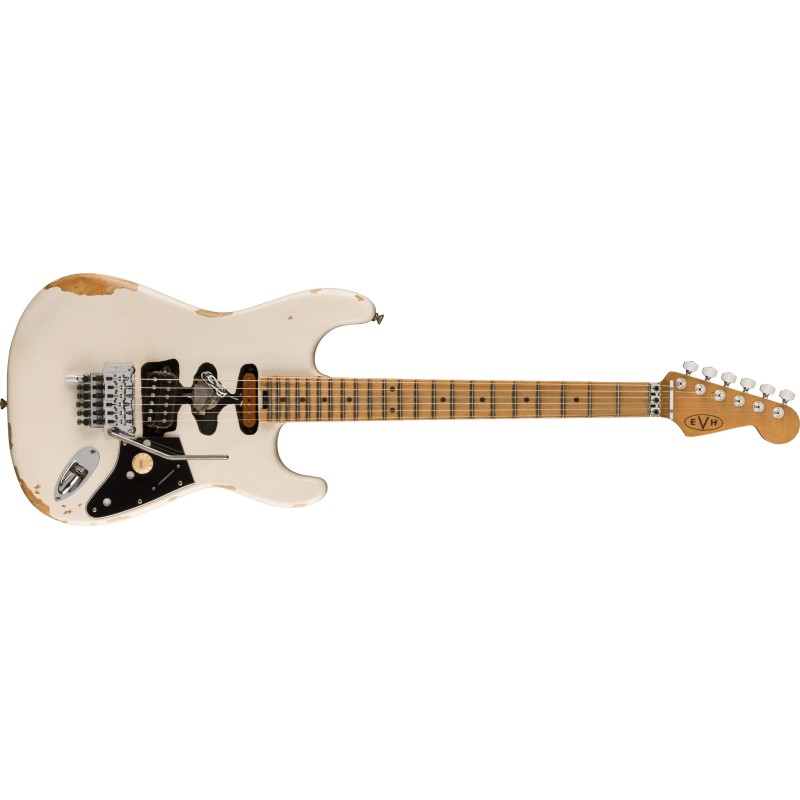 5108005576 EVH Frankie Relic White Guitarra Eléctrica