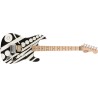 EVH Striped Series Circles Guitarra Eléctrica White and Black