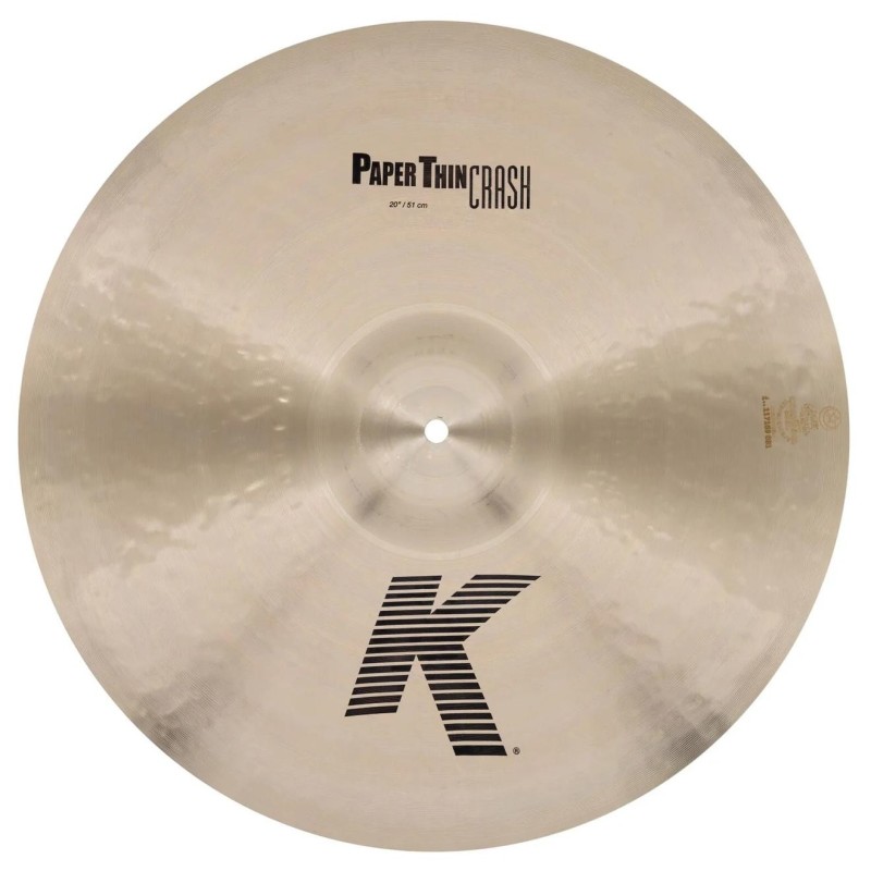 PZIK2820 Zildjian K Paper Thin Crash 20" Plato Batería