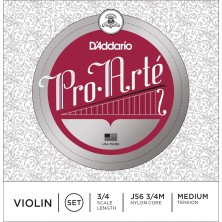 DADDARIO J56 PRO ARTE JUEGO VIOLIN 3 4