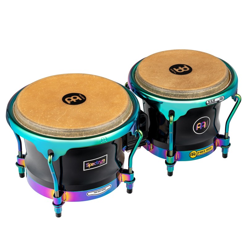 733839 Meinl S400PBK Spectrum Series Bongós 7" y 8 1/2" Phantom Black