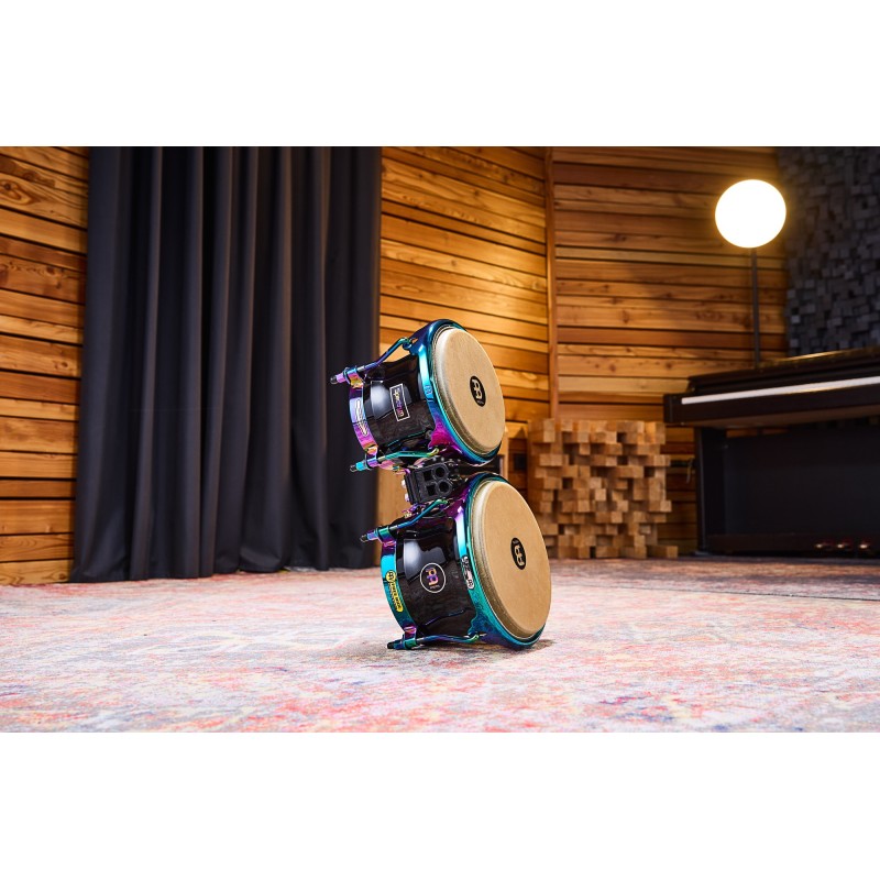 733839 Meinl S400PBK Spectrum Series Bongós 7" y 8 1/2" Phantom Black