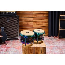 733839 Meinl S400PBK Spectrum Series Bongós 7" y 8 1/2" Phantom Black