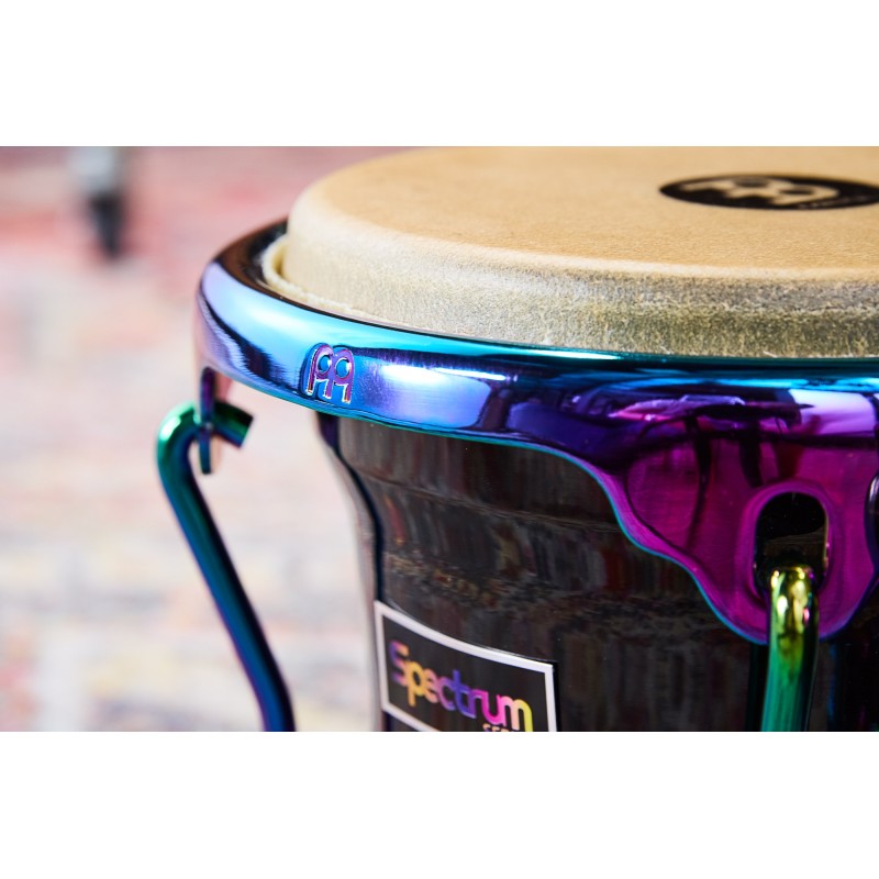 733839 Meinl S400PBK Spectrum Series Bongós 7" y 8 1/2" Phantom Black