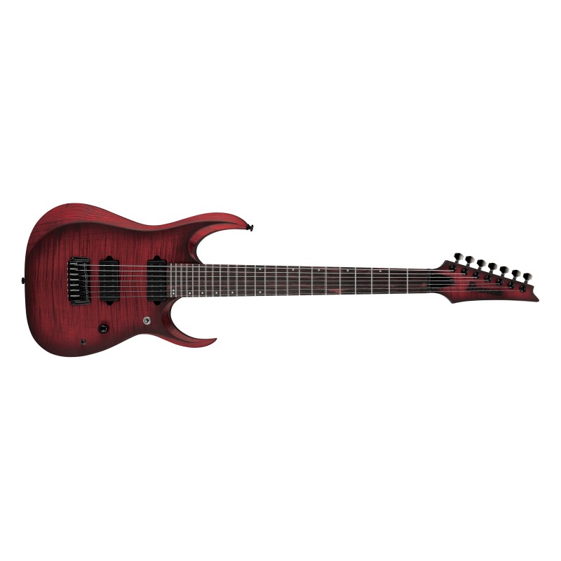 RGD721FAWUF Ibanez RGD721FA-WUF Guitarra Eléctrica 7 cuerdas Stained Wine Red Burst Flat