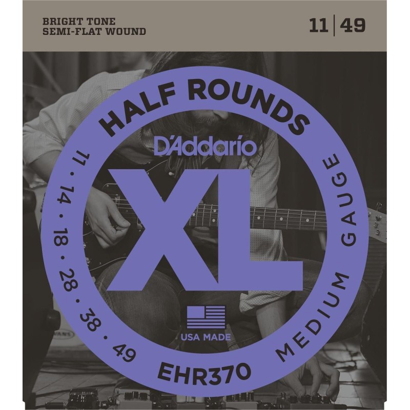 EHR370 Daddario EHR370 half rounds medium [11-49]