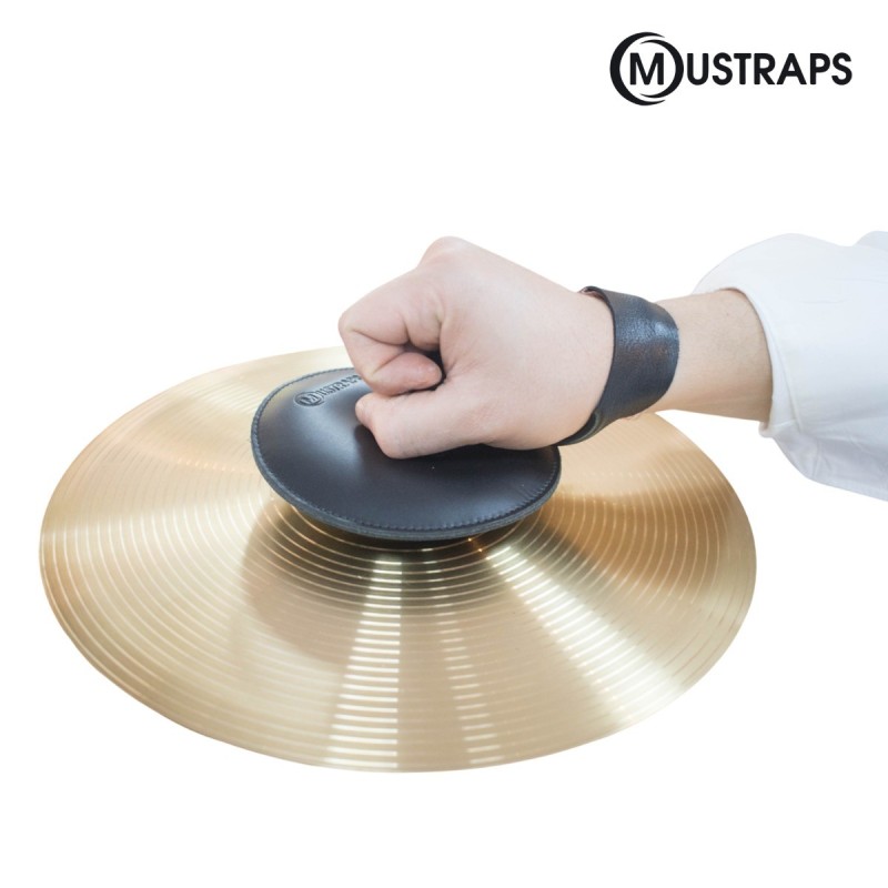 KELL-MSTRPLAT Mustraps Correa para platos de Piel de Vacuno grueso negra