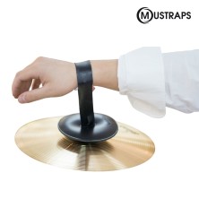 KELL-MSTRPLAT Mustraps Correa para platos de Piel de Vacuno grueso negra