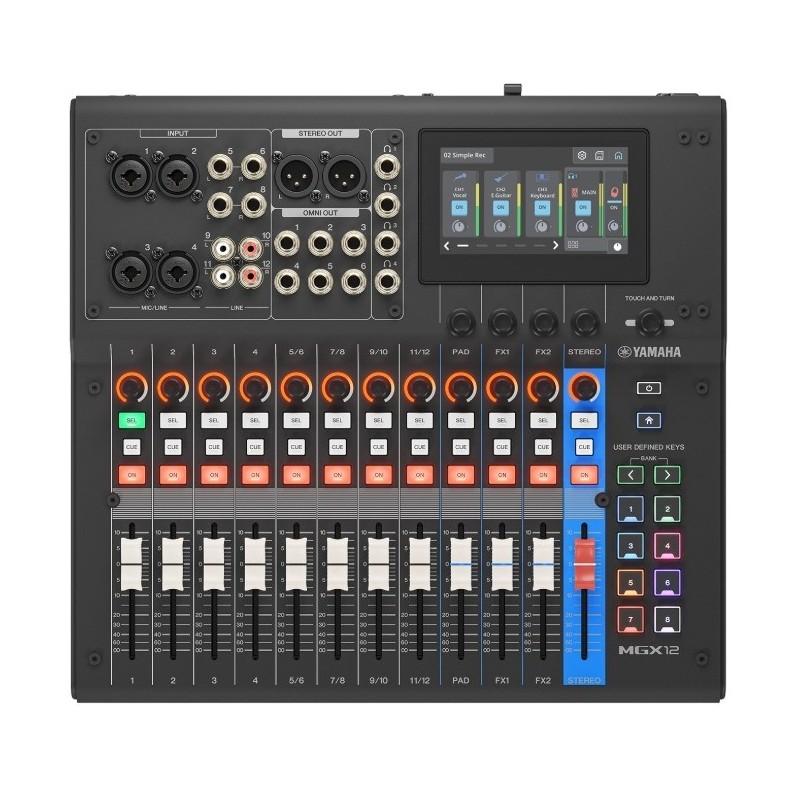VHY9100 Yamaha MGX12 B Mesa de Mezclas Digital Negra