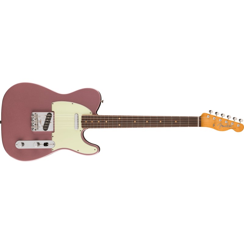 0148090366 Fender LTD Vintera II Road Worn '60s Telecaster RW, Burgundy Mist Metallic Guitarra Eléctrica