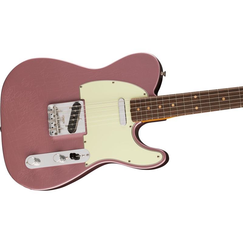 0148090366 Fender LTD Vintera II Road Worn '60s Telecaster RW, Burgundy Mist Metallic Guitarra Eléctrica