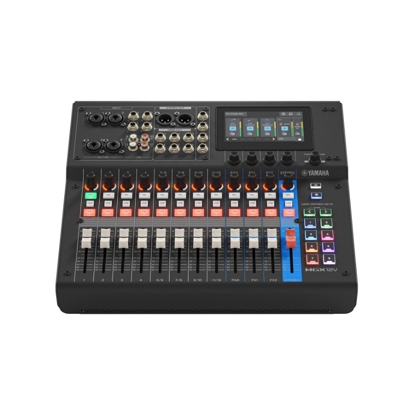 VHY9460 Yamaha MGX12V B Mesa de Mezclas Digital + Interfaz de Video Negra