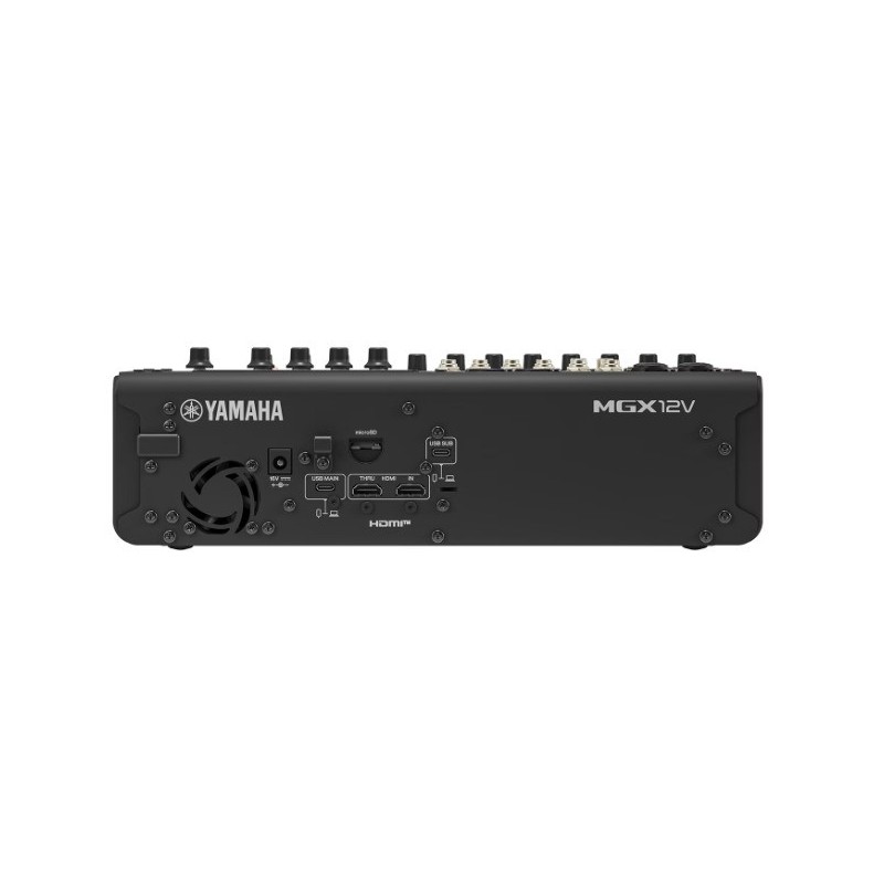 VHY9460 Yamaha MGX12V B Mesa de Mezclas Digital + Interfaz de Video Negra