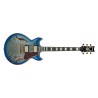 Ibanez AM93QA-JBB Hollow Body Guitarra Eléctrica Jet Blue Burst