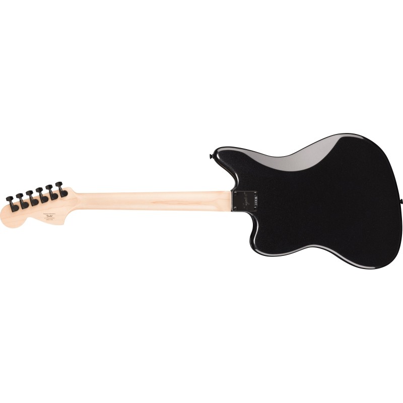 0378401965 Squier FSR Affinity Jaguar, Metallic Black Guitarra Eléctrica