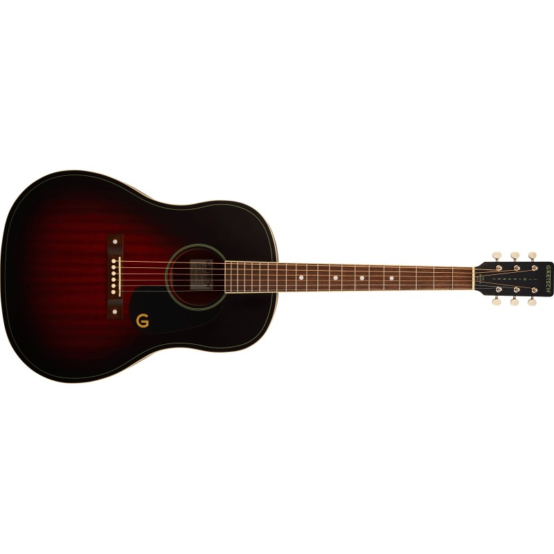 2711200530 Gretsch Jim Dandy Dreadnought Mah Wpg Deep Cherry Burst Guitarra Acústica