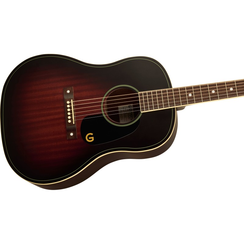 2711200530 Gretsch Jim Dandy Dreadnought Mah Wpg Deep Cherry Burst Guitarra Acústica