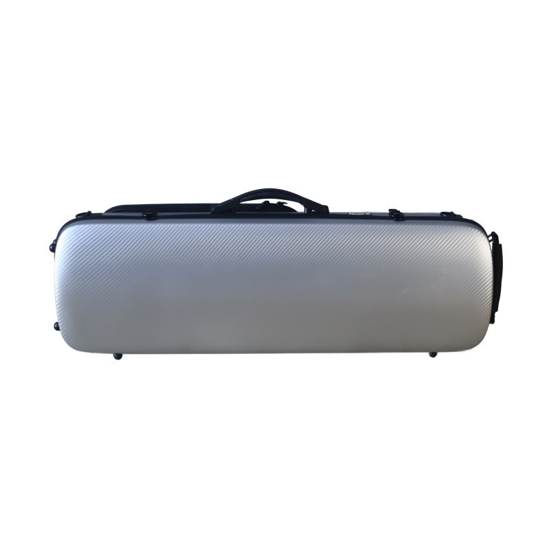 ESVIARDYRA Estuche violín Artist Dynamic policarbonato rectangular 4/4 Brushed aluminum Aluminio cepillado