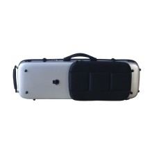 ESVIARDYRA Estuche violín Artist Dynamic policarbonato rectangular 4/4 Brushed aluminum Aluminio cepillado