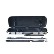 ESVIARDYRA Estuche violín Artist Dynamic policarbonato rectangular 4/4 Brushed aluminum Aluminio cepillado