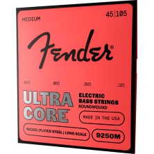 0737250706 Fender 9250 Ultracore Nickel Plated Steel Ball End 9250M Gauges .045-.105 Cuerdas Bajo Eléctrico