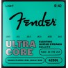 Fender 4250 Ultracore Nickel Plated Steel Bullet End, 4250L Gauges .009-.042 Cuerdas Guitarra Eléctrica