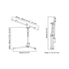 MS736LBK Tama MS736LBK Low Boom Soporte Micro Negro