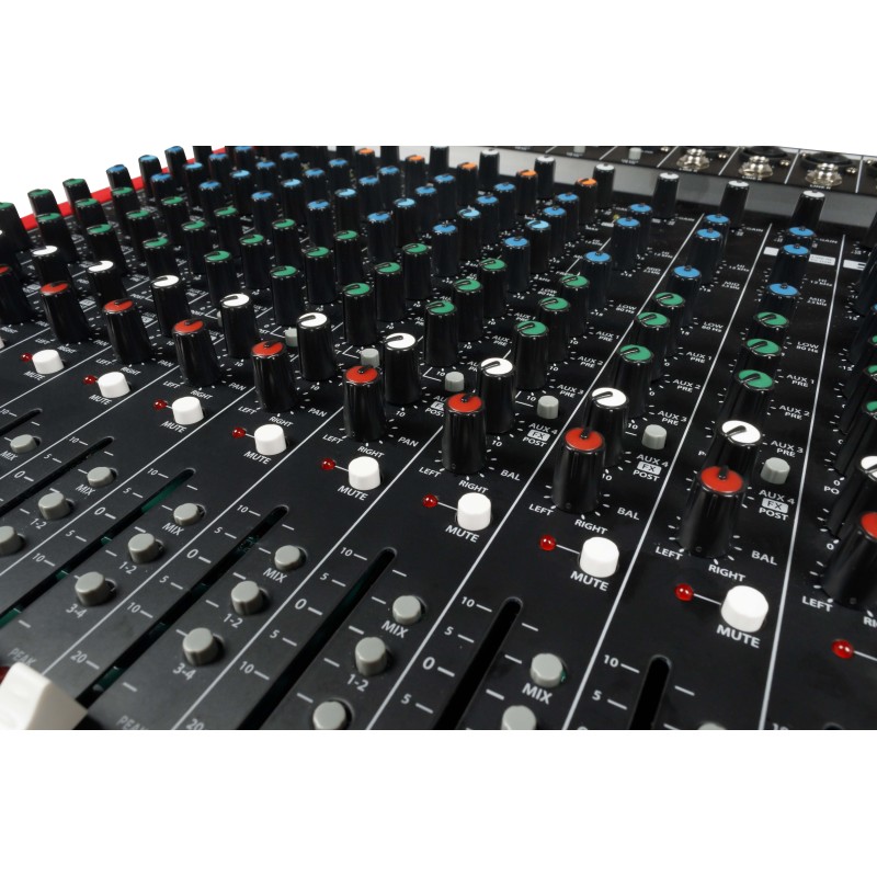 MQ1642X Proel MQ1642X Mezclador Compacto de 16 Canales con 4 Buses, DSP de Efectos, USB y Bluetooth