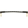 Fender Deluxe Series Instrument Cables Angle Angle 15cm Black Tweed