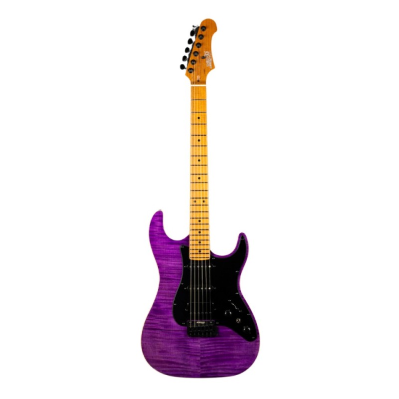 TICO-5307007 Jet JS600-TPP-HSS Transparent Purple Guitarra Eléctrica 