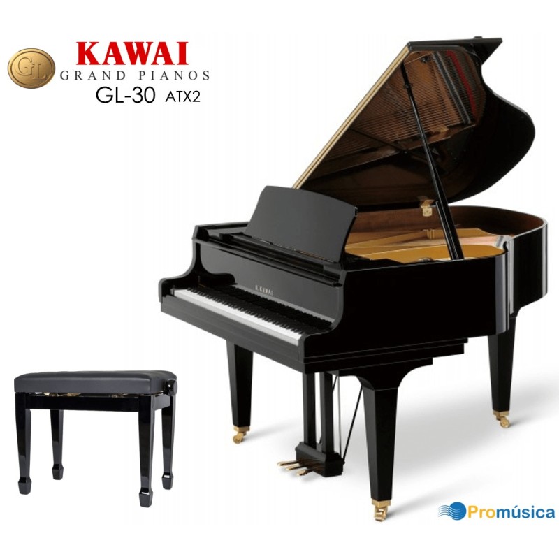 kawa-GL30ATX2PE KAWAI GL-30 ATX4 Negro Pulido 166cm